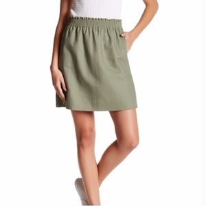 J. Crew Linen-Cotton Sidewalk Skirt